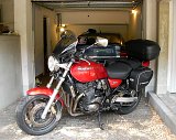  The bike is ready for some travelling.